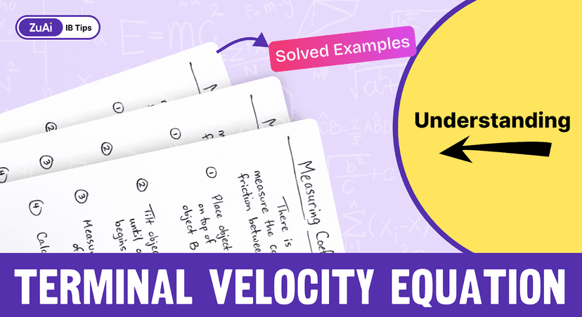 Understanding the Terminal Velocity Equation with Solved Examples