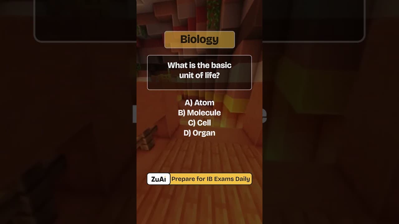 IB Biology quiz time! #shorts #quiz