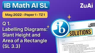 Math AI SL May 2022 Paper 1 - TZ 1