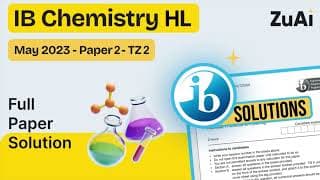 IB CHEMISTRY MAY 2023 PAPER 2