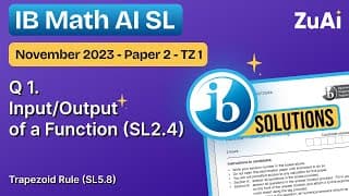 Math AI SL November 2023 Paper 2 TZ 1