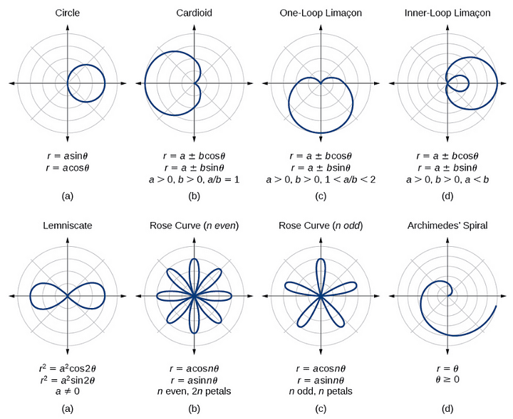 Polar function graphs