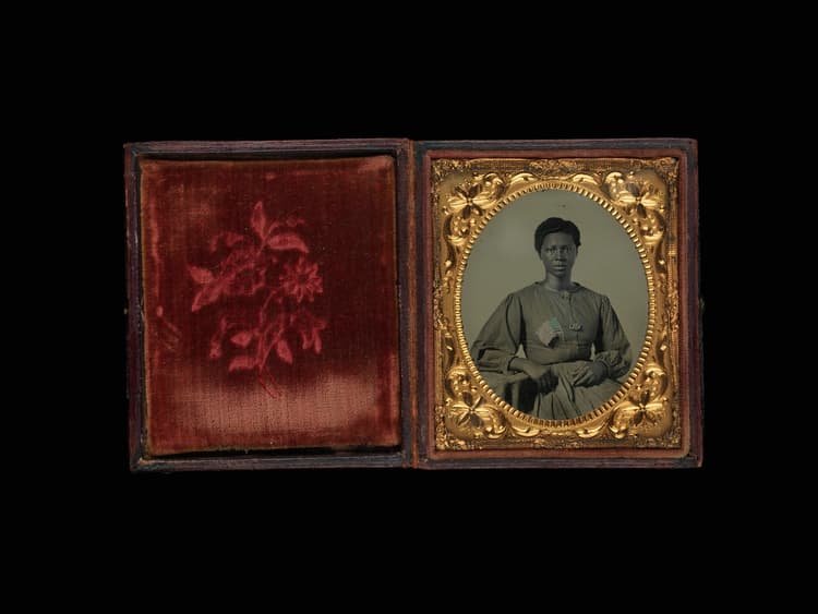 Civil War-Era Photographs: Washerwoman for the Union Army in Richmond, VA, 1860s;