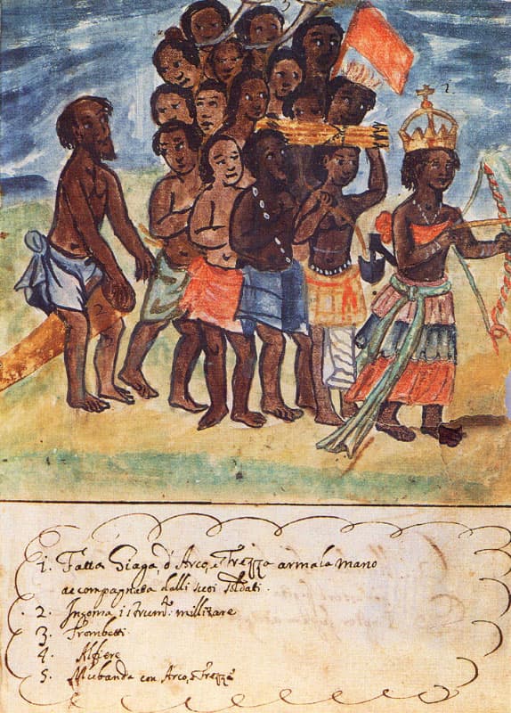 Illustration of Queen Njinga, Seventeenth Century