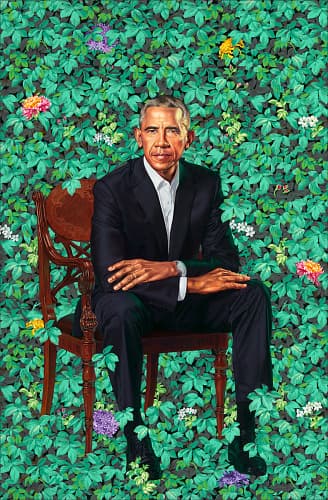 Portrait of Former President Barack Obama by Kehinde Wiley, 2018