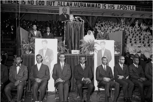 Elijah Muhammad Addressing Black Muslims at Convention, 1966